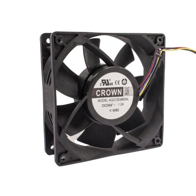 AGD12038B24L 24V 1.2A Metal Fan 120x120x38mm - 2