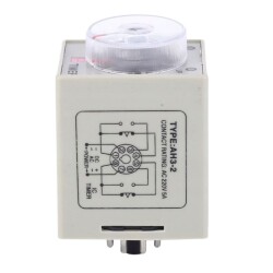 AH3-2 AC 220V Delayed DPDT Digital Time Relay - 12H - 4