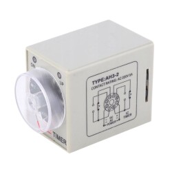 AH3-2 AC 220V Delayed DPDT Digital Time Relay - 24H - 2