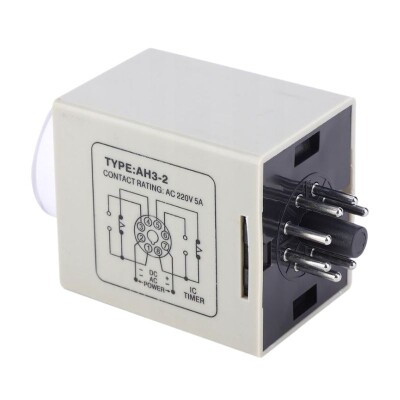 AH3-2 AC 220V Delayed DPDT Digital Time Relay - 24H - 3