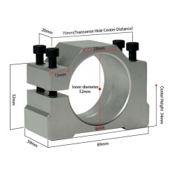 Aluminum 52mm Spindle Motor Holder Holder - 2