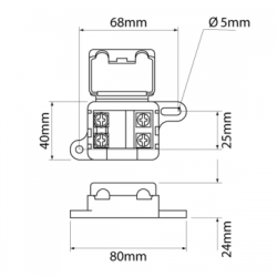 ANS Dual Midi Fuse Box - 3