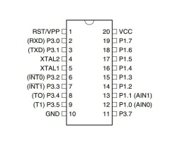 AT89C2051-24PU DIP-20 24MHz Microcontroller - 2