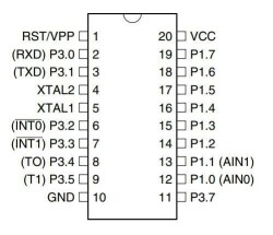 AT89C4051-24PU DIP-20 24MHz Microcontroller - 2