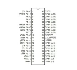 AT89S52-24PU DIP-40 24MHz Microcontroller - 2