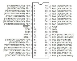 ATMEGA164A-PU DIP-40 20MHz Microcontroller - 2