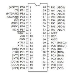 ATMEGA16L-8PU DIP-40 8MHz Microcontroller - 2