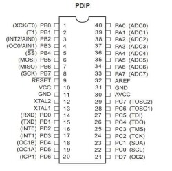 ATMEGA32-16PU DIP-40 16MHz Microcontroller - 2