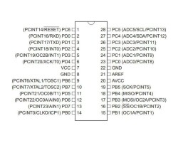 ATMEGA88P-20PU DIP-28 20MHz Microcontroller - 2