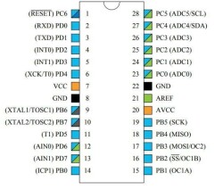 ATMEGA8A-PU DIP-28 16MHz Microcontroller - 2