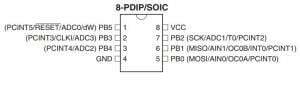 ATTINY13-20PU DIP-8 20MHz Microcontroller - 2