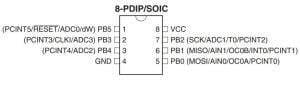 ATTINY13V-10PU DIP-8 10MHz Microcontroller - 2