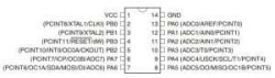 ATTINY24V-10PU DIP-14 10MHz Microcontroller - 2