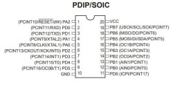 ATTINY4313-PU DIP-20 20MHz Mikrodenetleyici - 2