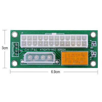 ATX - SATA Molex 24 Pin Power Supply Connection Adapter - 4