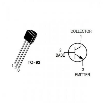 BC308 - TO92 PNP Transistor - 2