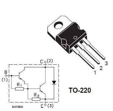 BDX53C - TO220 NPN Transistor - 2