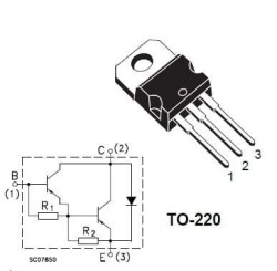 BDX53C - TO220 NPN Transistor - 2