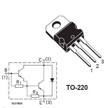 BDX53C - TO220 NPN Transistor - 2