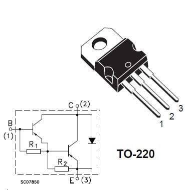 BDX54C - TO220 PNP Transistor - 2