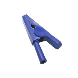 Blue Battery Clip Crocodile - Banana Socket Input 