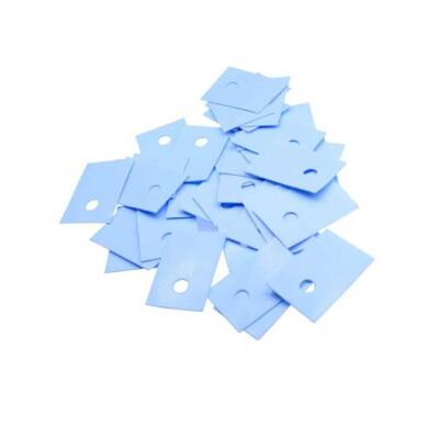 Blue TO-3P Plastic Insulator - Perforated - 10 Pieces - 1