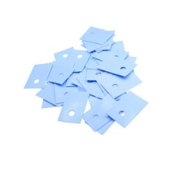 Blue TO-3P3 Plastic Insulator - Perforated - 10 Pieces 