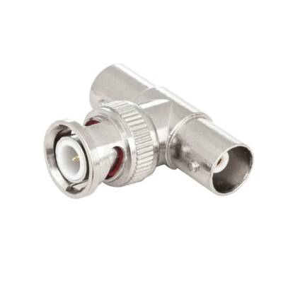 BNC Male to Female Female T Connector - 1