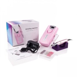 BQ101 Rechargeable Manicure Pedicure Nail File Set - Pink 