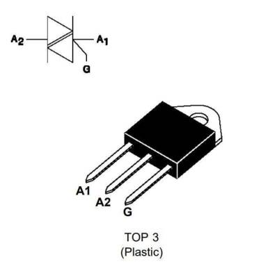 BTA41 - TO247 40A 700V Triac - 2