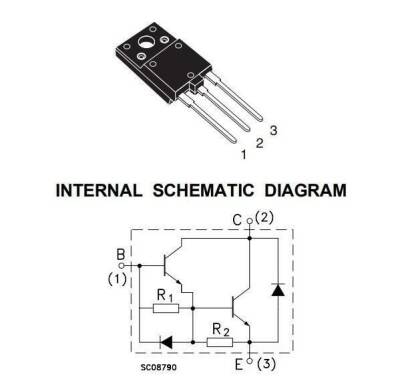 BU808DFX - TO247 NPN Original TV Transistor - 2