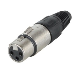 Canon / XLR 3 Pin Jack - Dişi 