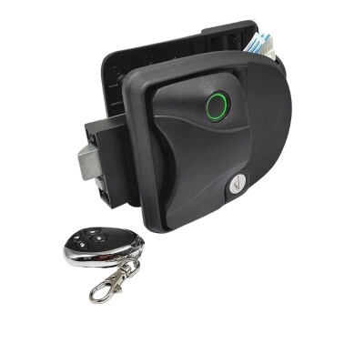 Caravan Door Lock with Fingerprint Reader - Remote Control - 1