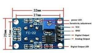 Carbon Monoxide and Flammable Gas Sensor Card - MQ-9 - 2