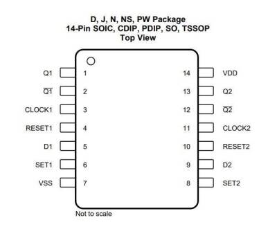 CD4013 DIP14 Entegre - 2