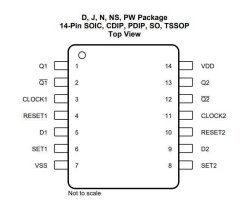 CD4013 DIP14 Integrated - 2