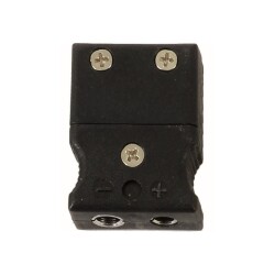 CK-45SY-Female - Fe-Const Thermocouple Socket Black 