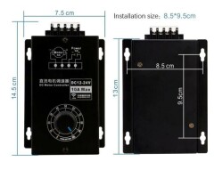 Controlled 10A DC Motor Driver PWM DC 12-24V - 4