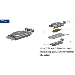 CS2A 250V 8A NC 140 °C Metal Termostat - 2