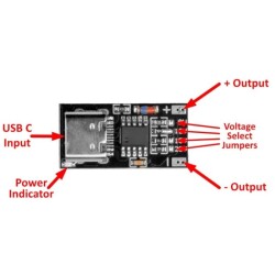 CTP9 Type-C PD/QC 9V 12V 15V 20V Fast Charging Decoy Module - 4