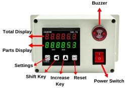 DA6-7A 6-Digit LK-80-1 Wheeled Mechanical Smart Length Counter - 3