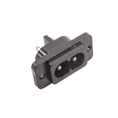 DB-8 C8 Male Power Socket - Panel Type - 1