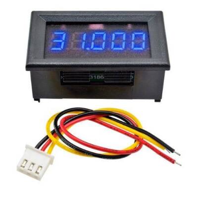 DC 0-33.000V High Precision Digital Voltmeter - Blue - 1