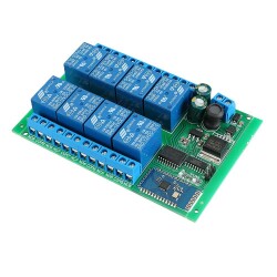 DC 12V 8 Kanal Bluetooth Röle Modülü - 1