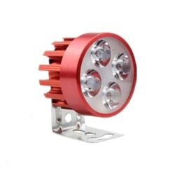 DC 9-85V White Bicycle LED with Cooler - Red Frame 