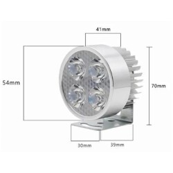 DC 9-85V White Bicycle LED with Cooler - White Frame - 2