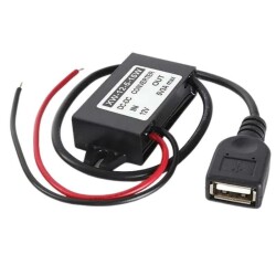 DC-DC 12V'tan 5V'a 3A Voltaj Düşürücü - USB Çıkışlı - 2