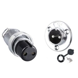 DF20 2 Pin 20mm Waterproof Connector Kit - 1