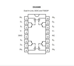 DG308BDY SOIC-16 CMOS Analog Anahtarlama Entegresi - 2