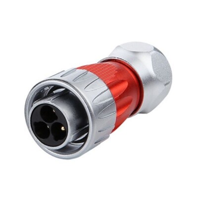 DH-24-C03PE-03-001 3-Pin Waterproof Connector - Male - 1